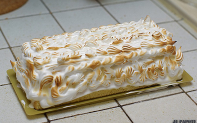 Bûche glacée façon omelette Norvégienne