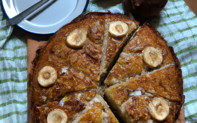 Cake à la crème de banane et à la noix de coco