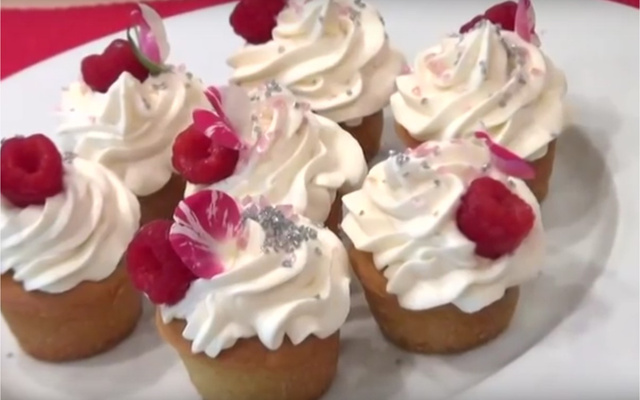 Cupcakes litchis & framboises