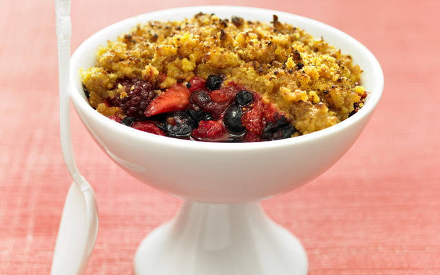 Crumble de fruits des bois minute