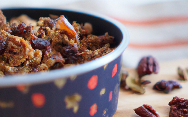 Granola façon Pecan Pie et raisins secs