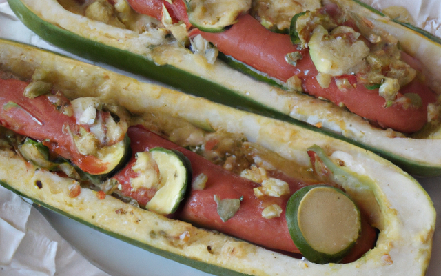 Hot dog de courgette rapide