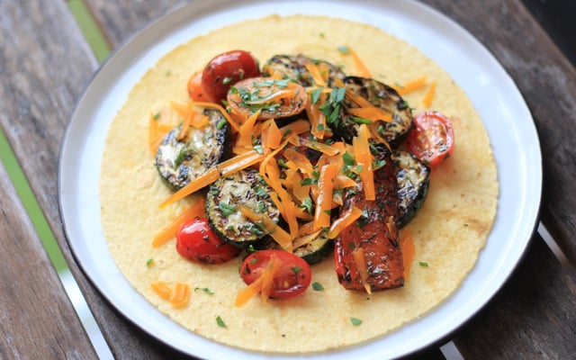 Faux Burritos de légumes grillés