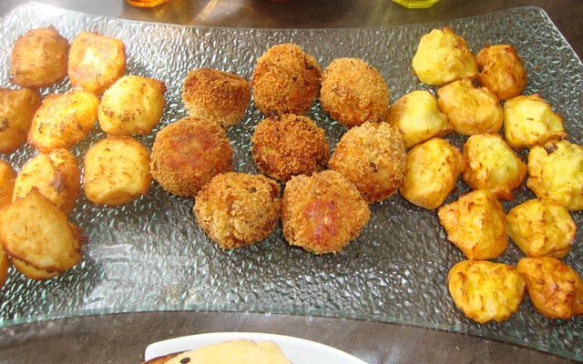 Boulettes de thon aux légumes et pommes noisettes