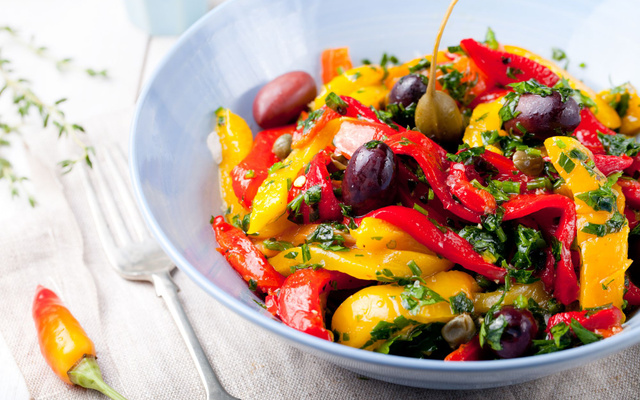 Salade rouge à la menthe