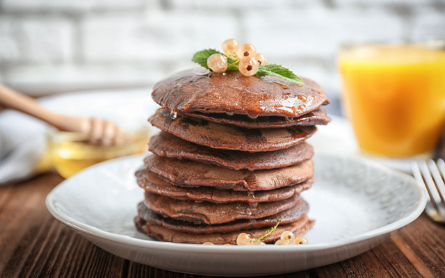 Pancakes légers au cacao