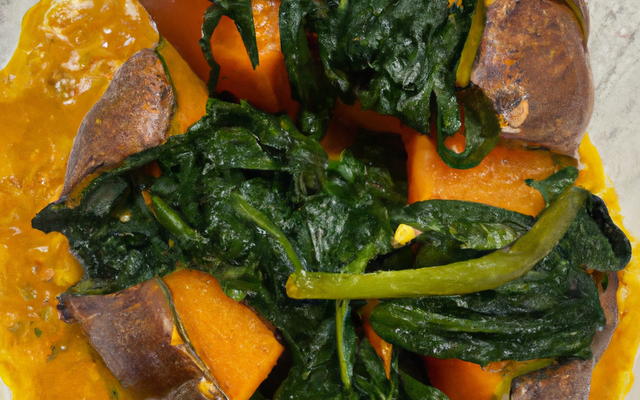 Potimarron farçi aux épinards