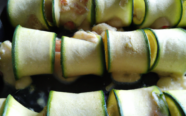 Roulé de courgettes