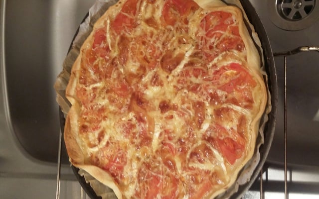 Tarte tomates et chèvre