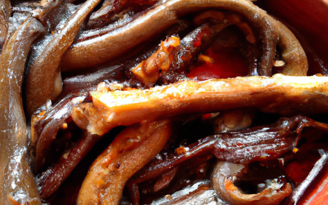 Tronçons d'anguilles au vinaigre