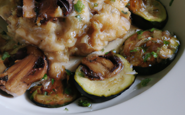 Risotto de courgettes et champignons