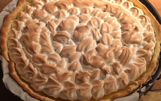 Tarte au citon meringuée