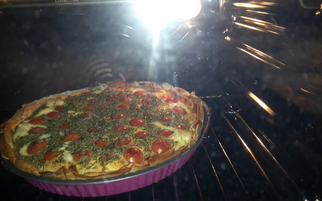 Tarte tomates mozzarella maison