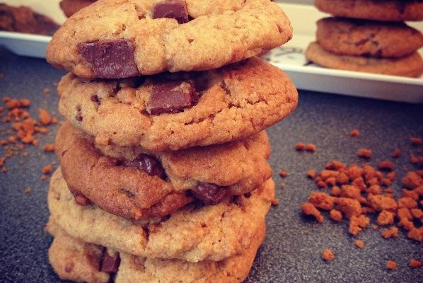 Cookies aux spéculos et pépites choco