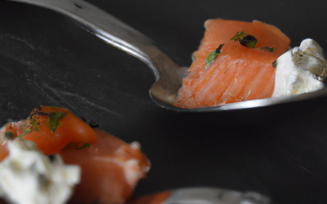 Cuillères saumon feta