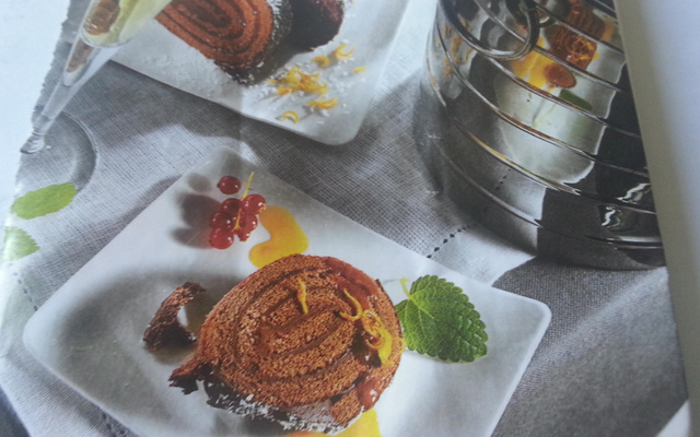 Bûche chocolat et orange