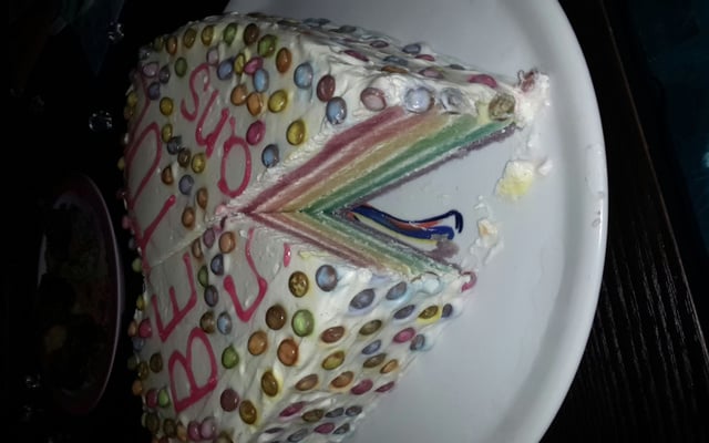 Gâteau arc en ciel