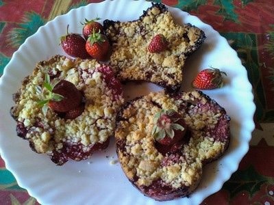 Crumble aux fraises