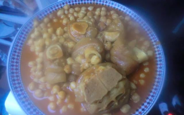 Recette Hargma (pied de veau aux pois chiches)