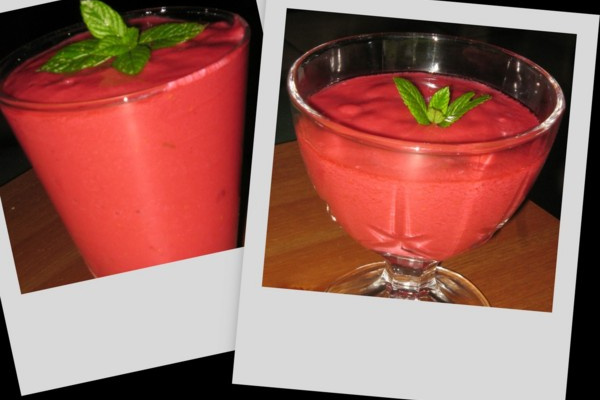 Smoothie coco framboise
