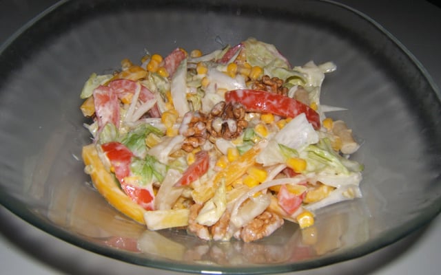 Salade composée au miel