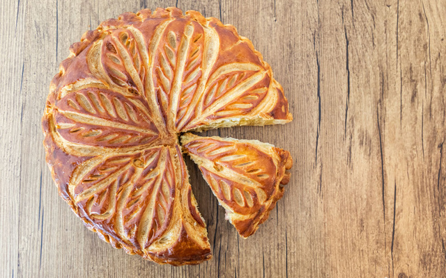 Galette des rois aux framboises