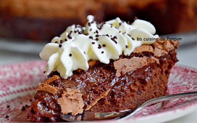 Gâteau fondant au chocolat pâtissier