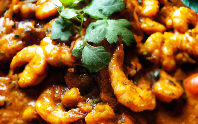 Curry de crevettes sauce tomate