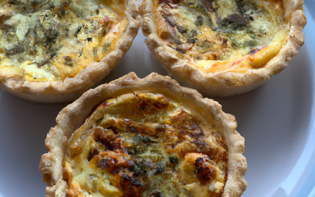 Cheese-Quiches à la truite fumée