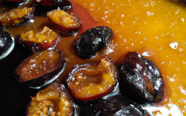 Pruneaux sauce à l'orange