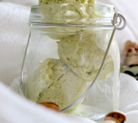 Glace à la pistache (sans sorbetière)