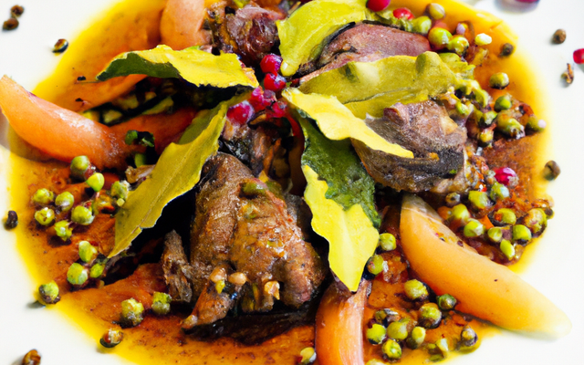 Pigeon aux baies de genièvre