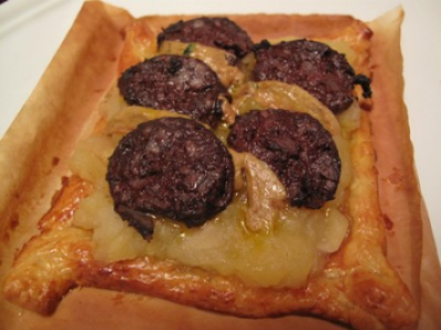 Tartelette de boudin aux pommes