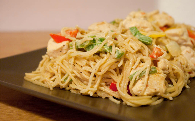 Wok poulet coco curry