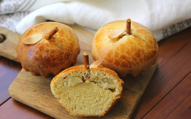 Briochettes en forme de pomme