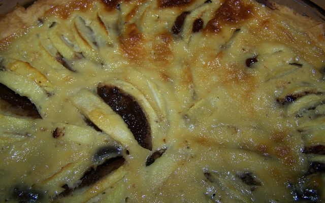 Tarte aux pommes et chocolat maison