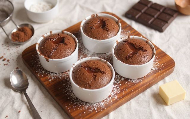 Mini-fondants au chocolat