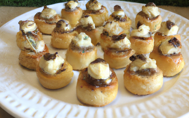 Mini bouchée à la reine garnie de crème aux champignons de Paris