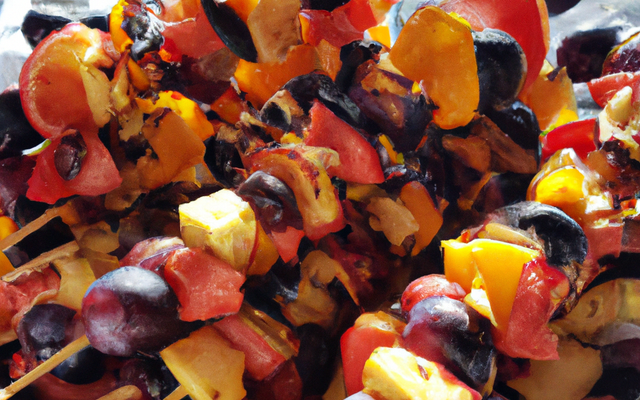 Délices de brochettes aux fruits d'été