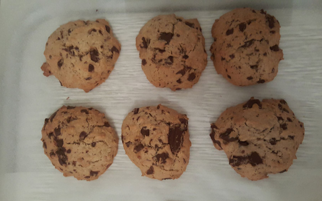 Cookies noix de coco et pépites de chocolat