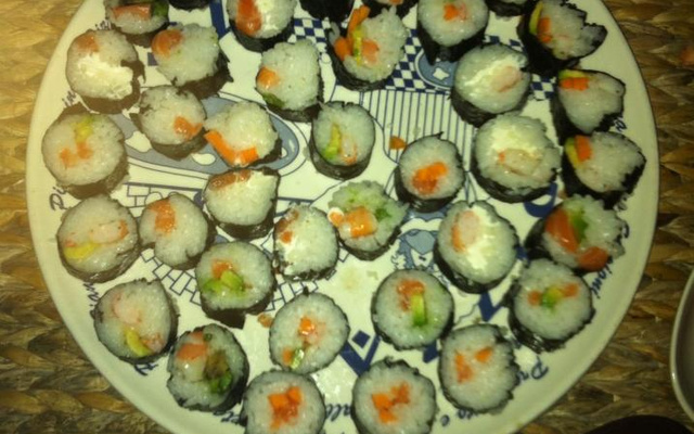 Maki "3C" : Concombre, Crevette et Cream-cheese