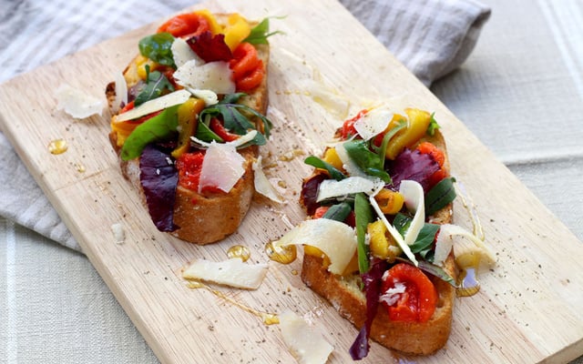 Bruschetta aux poivrons