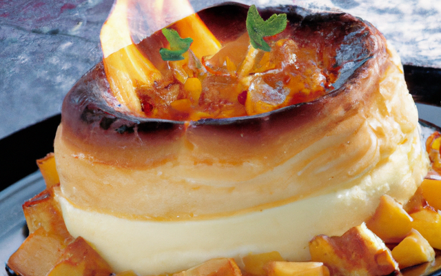Savarin flambé
