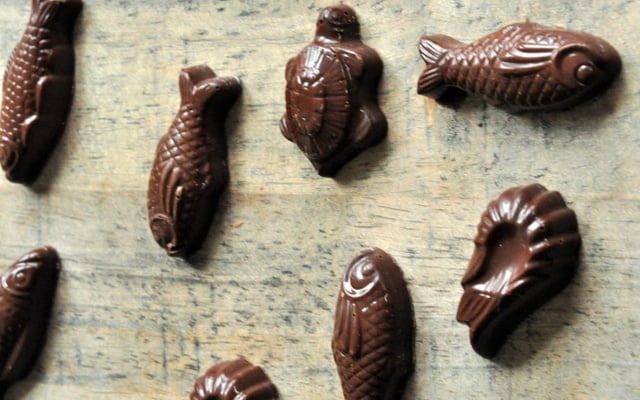 Fritures au chocolat au lait