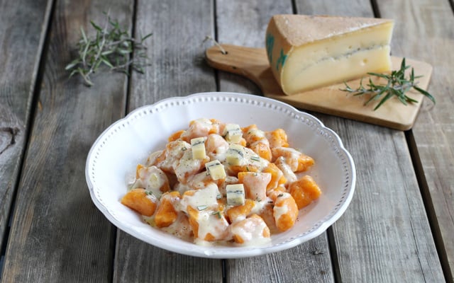 Gnocchi de potiron au Morbier