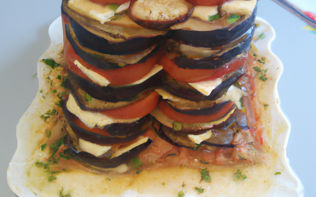 Mille-feuilles aubergine tomate