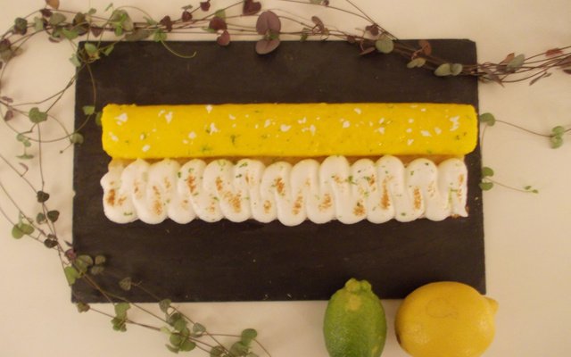 Tarte au citron confit meringuée