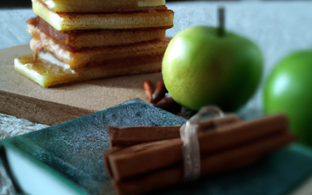 Bricks pommes vertes et cannelle