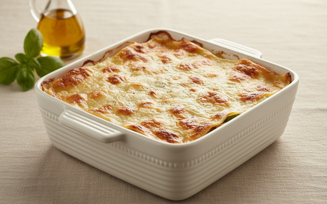 Lasagne maison saumon et courgette