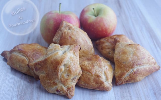 Feuilletés pommes, bananes, chocolat
